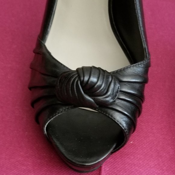 Nine West Slingback Peep toe Dress Platform Pump - Picture 4 of 8